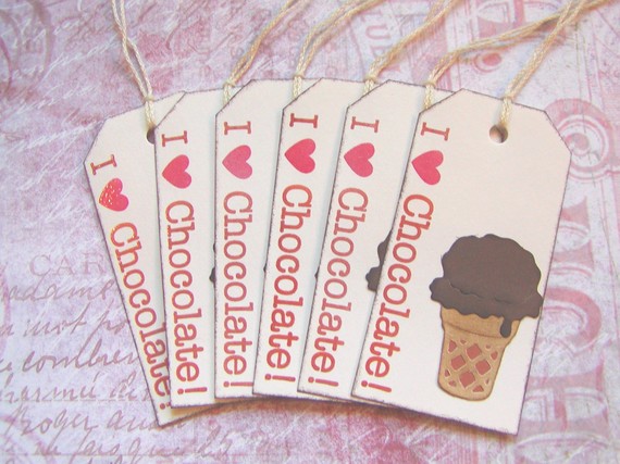 I Love Chocolate Ice Cream Tags (6)