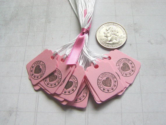 Tiny Made With Love Tags (20)
